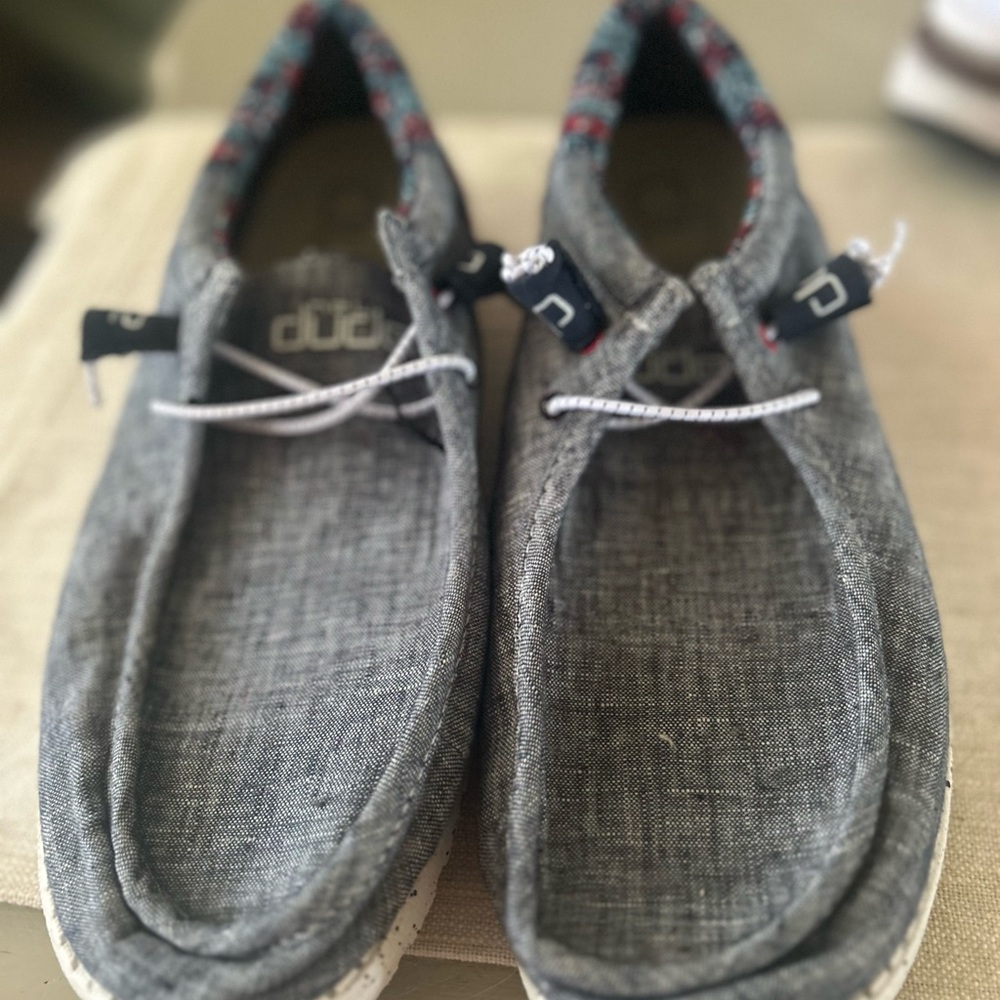 Hey Dude Gray Casual Slip-On Shoes